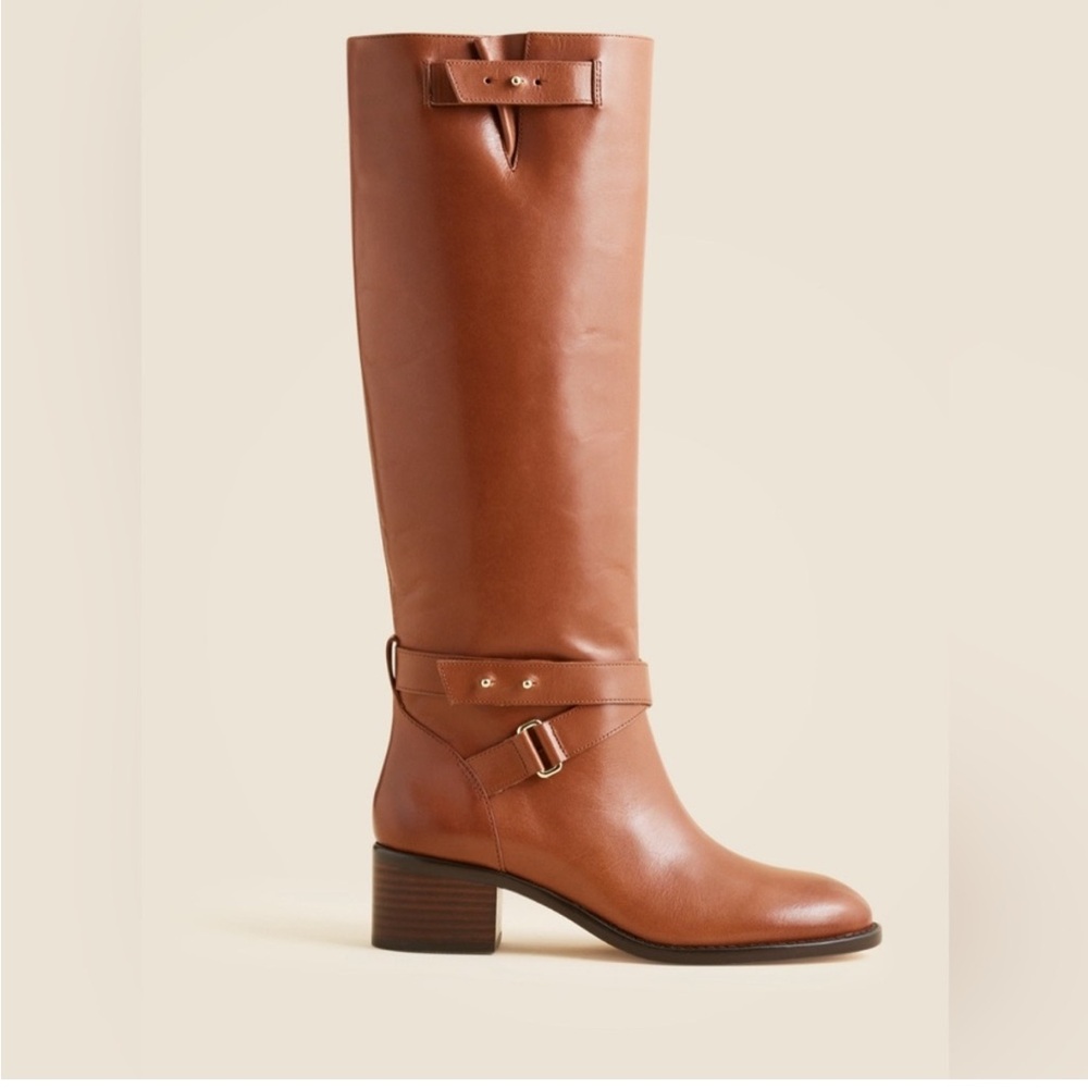 J crew Brown Leather Knee-High Boots